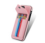 iPhone 7 hoesje - Backcover - Patroon - Pasjeshouder - Portemonnee - Kunstleer - Roze kopen