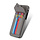 iPhone 12 hoesje - Backcover - Patroon - Pasjeshouder - Portemonnee - Kunstleer - Grijs