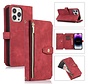 iPhone 11 Pro Max hoesje - Bookcase - Koord - Pasjeshouder - Portemonnee - Kunstleer - Rood kopen