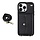 iPhone 12 Pro hoesje - Backcover - Koord - Pasjeshouder - Portemonnee - Kunstleer - Zwart