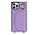 iPhone 14 Pro Max hoesje - Backcover - Pasjeshouder - Portemonnee - Ringhouder - Koord - Kunstleer - Paars