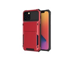 JVS Products iPhone 8 hoesje - Backcover - Pasjeshouder - Portemonnee - TPU - Rood
