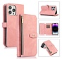 iPhone 14 Pro Max hoesje - Bookcase - Koord - Pasjeshouder - Portemonnee - Kunstleer - Roze kopen