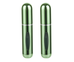 JVS Products Mini Parfum Flesjes - 2-pack - Navulbaar - Reisflesjes - Parfumverstuiver - Groen