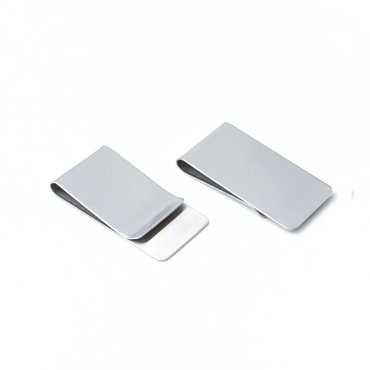 Geldclip - Pasjes en Cash - RVS - Staal - Briefgeld - Moneyclip - Zilver afbeelding