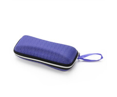 JVS Products Brillenkoker - Hardcase - Ritssluiting - Met Koord - Kunststof - Paars