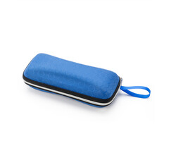 JVS Products Brillenkoker - Hardcase - Ritssluiting - Met Koord - Kunststof - Blauw