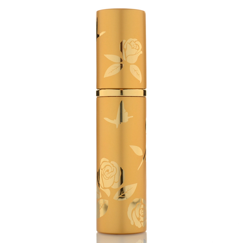 Luxe Mini Parfum Flesje - Navulbaar - 10 ml - Reisflesje - Parfumverstuiver - Goud / Goud afbeelding