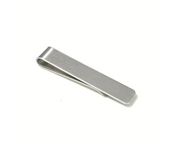 JVS Products Dasspeld - Stropdas Clip - 50mm - RVS - Zilver