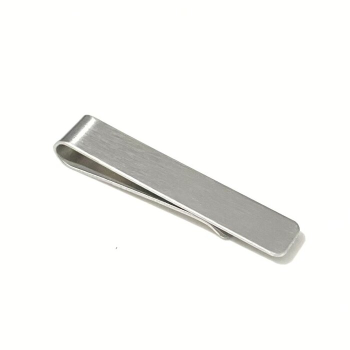 JVS Products Dasspeld - Stropdas Clip - 50mm - RVS - Zilver