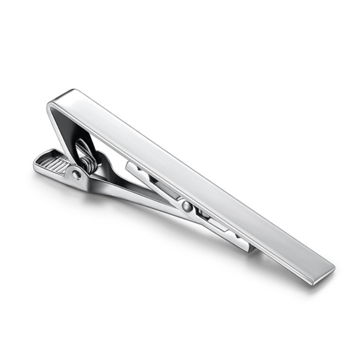 JVS Products Dasspeld - Stropdas Clip - Classic - Dasclip - Zilver