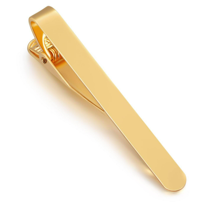 Dasspeld - Stropdas Clip - 53mm - Matte Tie Clip - Goud afbeelding