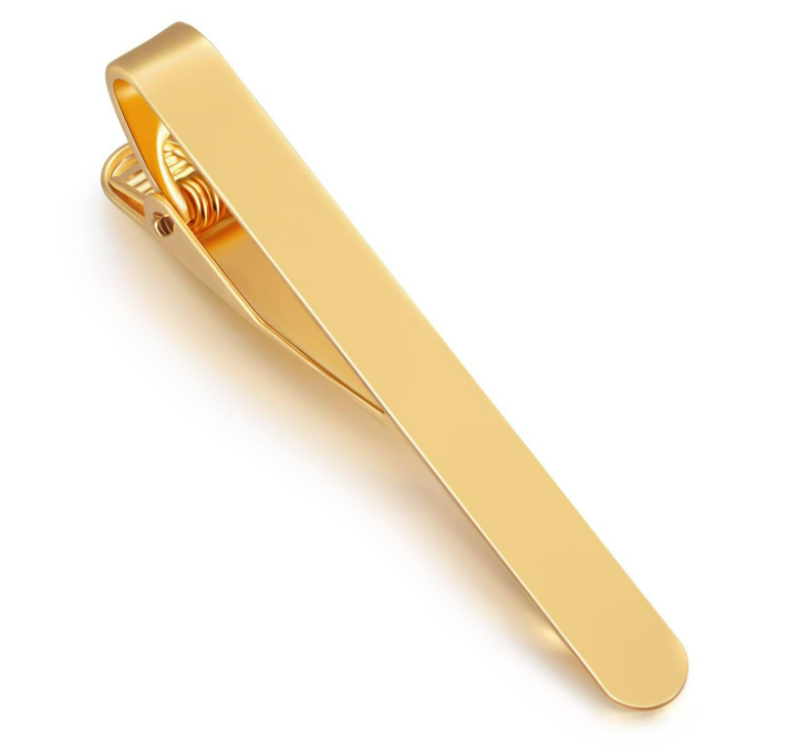 Dasspeld - Stropdas Clip - 53mm - Matte Tie Clip - Goud