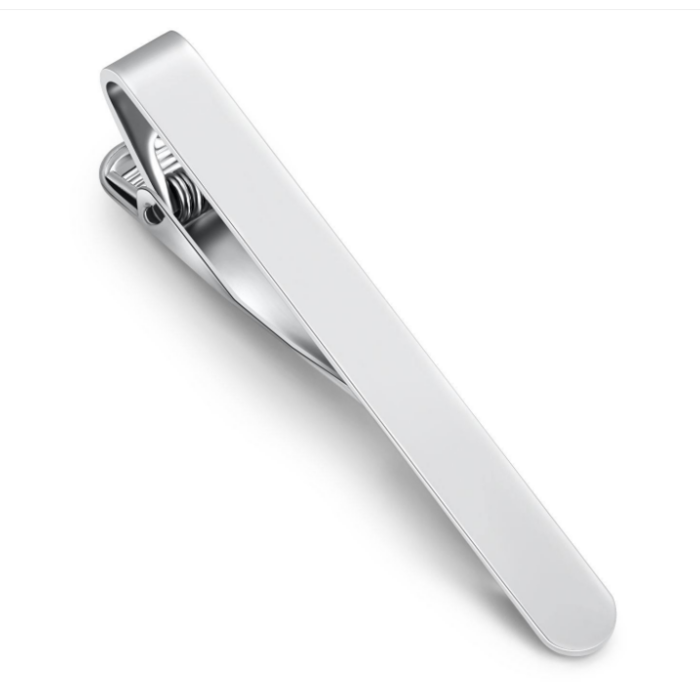 JVS Products Dasspeld - Stropdas Clip - 53mm - Tie Clip - Zilver