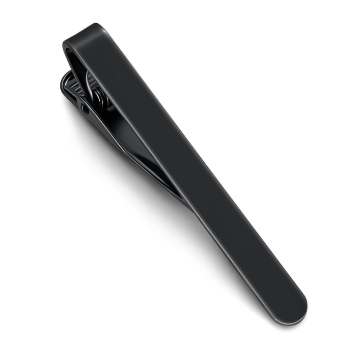 Dasspeld - Stropdas Clip - 53mm - Matte Tie Clip - Zwart afbeelding