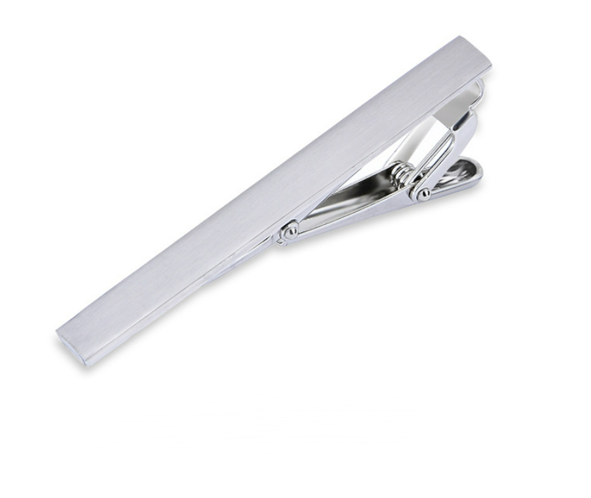 Dasspeld - Stropdas Clip - Shiny Tie Clip - Zilver afbeelding