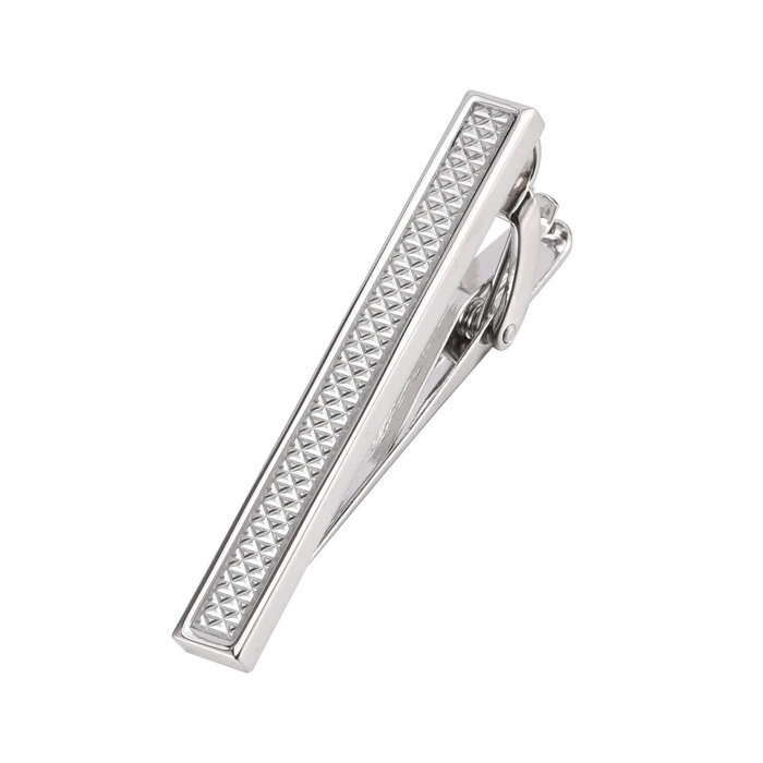 JVS Products Dasspeld - Stropdas Clip - Modieuze Dasclip - Zilver