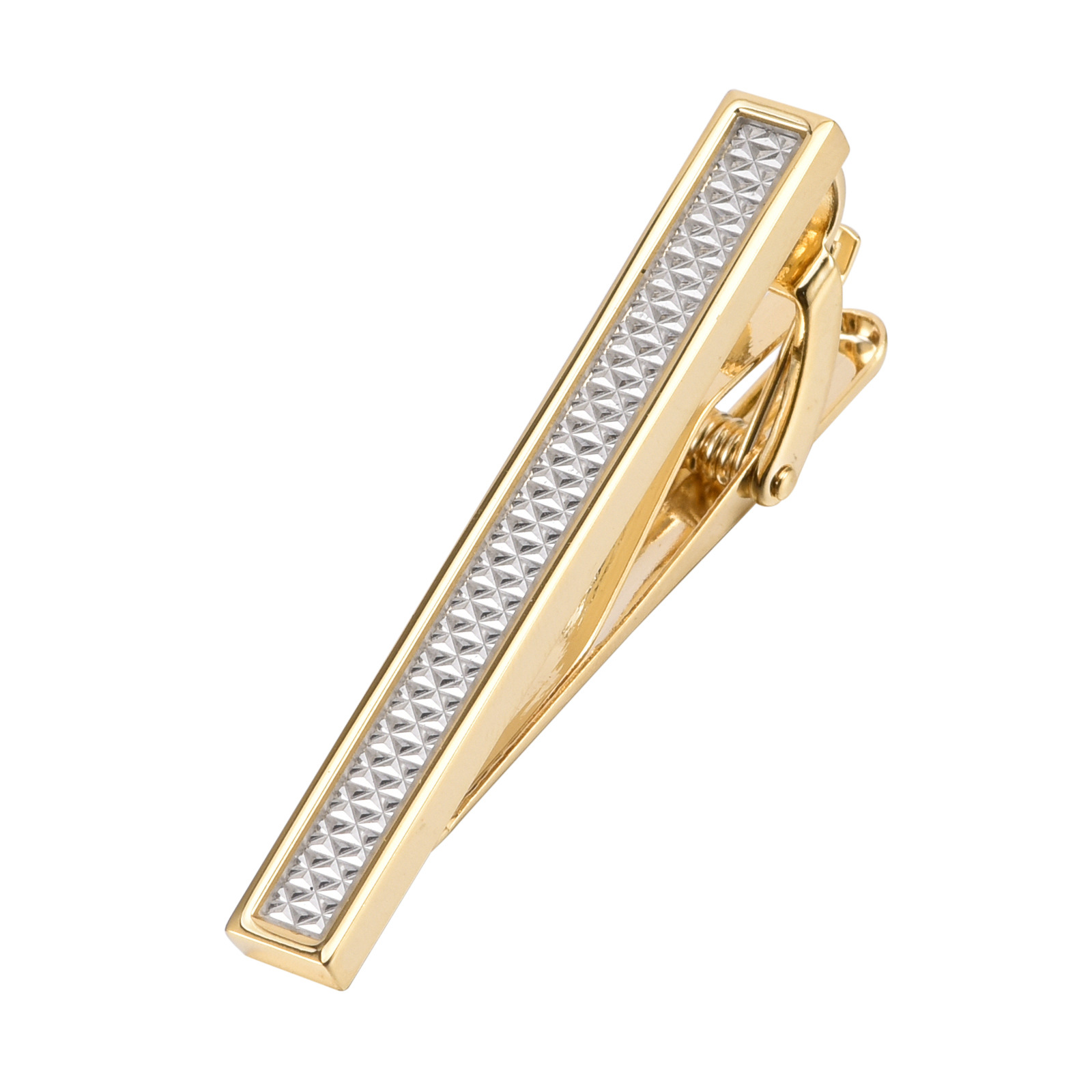 Dasspeld - Stropdas Clip - Modieuze Dasclip - Goud - Zilver afbeelding