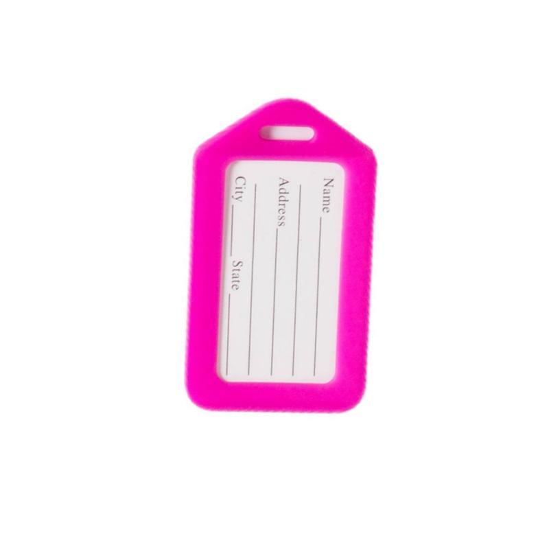 Kofferlabel - Bagagelabel - Koffer - Kunststof - Roze afbeelding