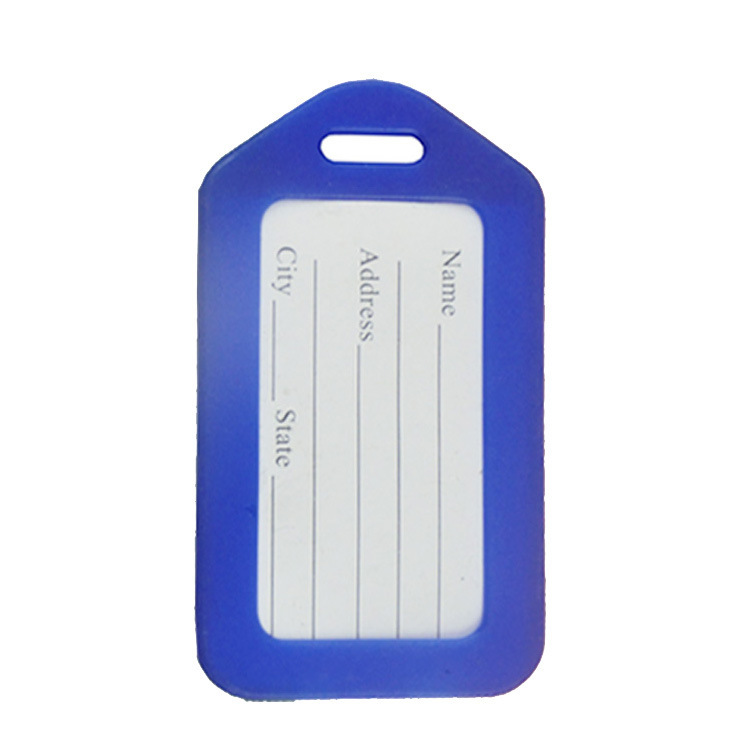 Kofferlabel - Bagagelabel - Koffer - Kunststof - Donkerblauw afbeelding