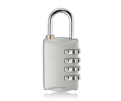 JVS Products Hangslot - Cijferslot - Hangcijferslot - Met Cijfercode - 54mm - Zilver