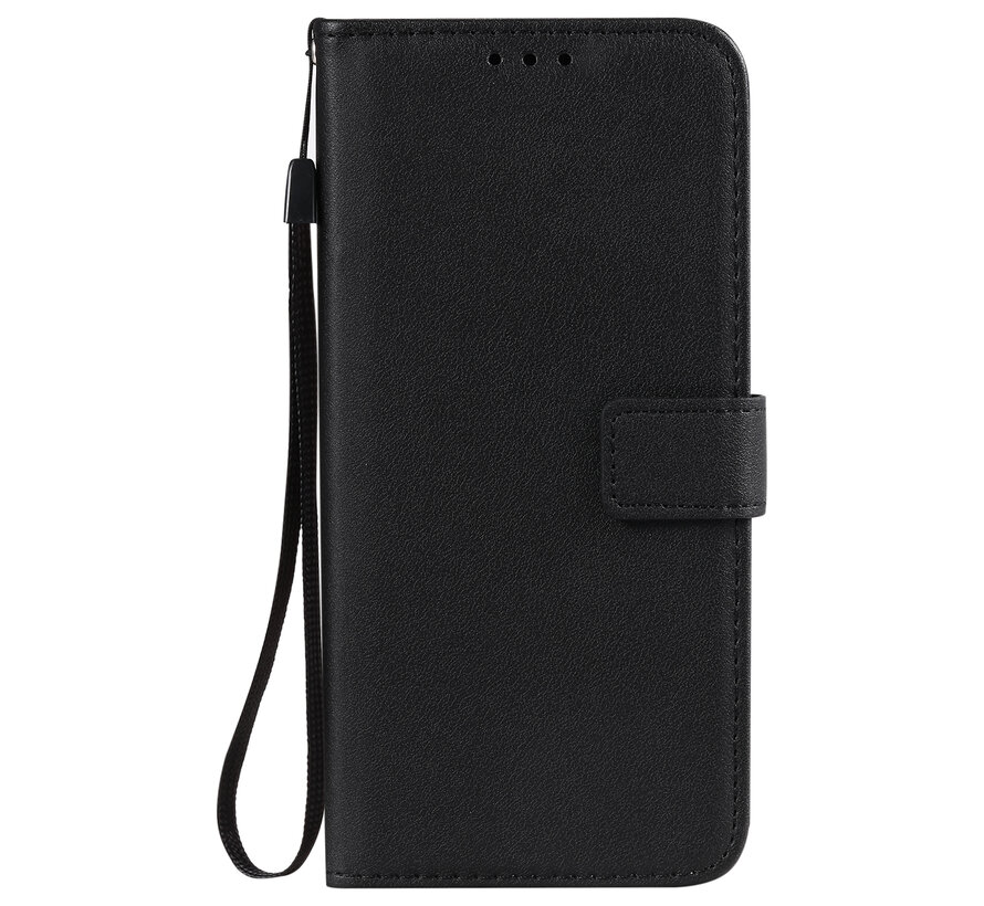 iPhone SE 2020 hoesje - Bookcase - Pasjeshouder - Portemonnee - Camerabescherming - Kunstleer - Zwart kopen