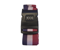 JVS Products Kofferriem met cijferslot - Verstelbaar - Kruis - Bagageriem - 420 Centimeter - Extra Beveiliging - Reizen - Rood/Wit/Blauw
