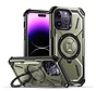 iPhone 14 hoesje - Backcover - Geschikt voor MagSafe - Rugged Armor - Extra valbescherming - Ringhouder - TPU - Groen kopen