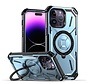 iPhone 14 hoesje - Backcover - Geschikt voor MagSafe - Rugged Armor - Extra valbescherming - Ringhouder - TPU - Blauw kopen