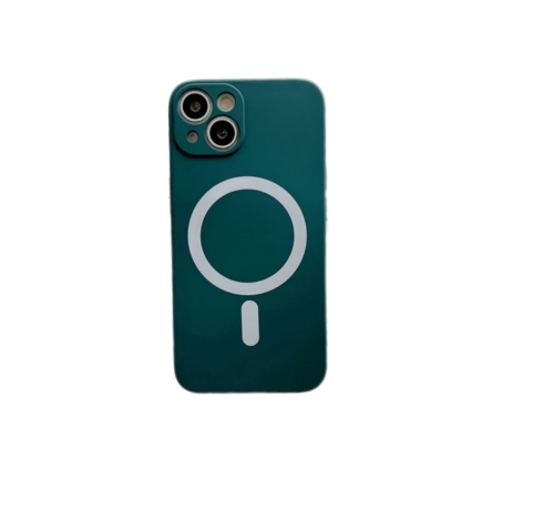 JVS Products iPhone 11 hoesje - Backcover - Geschikt voor MagSafe - Siliconen - Donkergroen kopen
