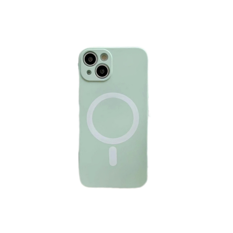 iPhone 11 hoesje - Backcover - Geschikt voor MagSafe - Siliconen - Mintgroen