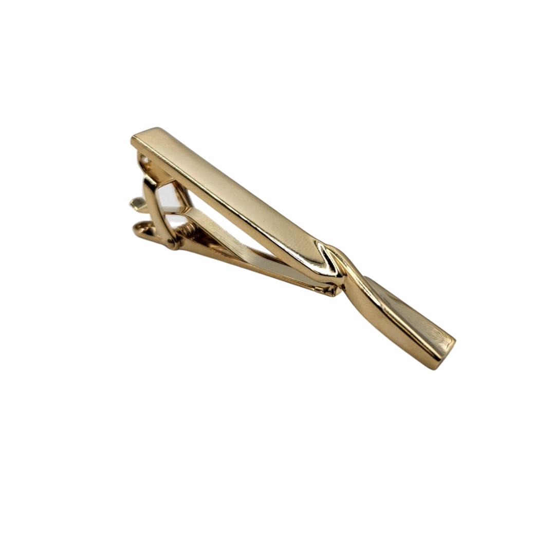 Dasspeld - Stropdas Clip - Twisted - Tie Clip - Goud afbeelding