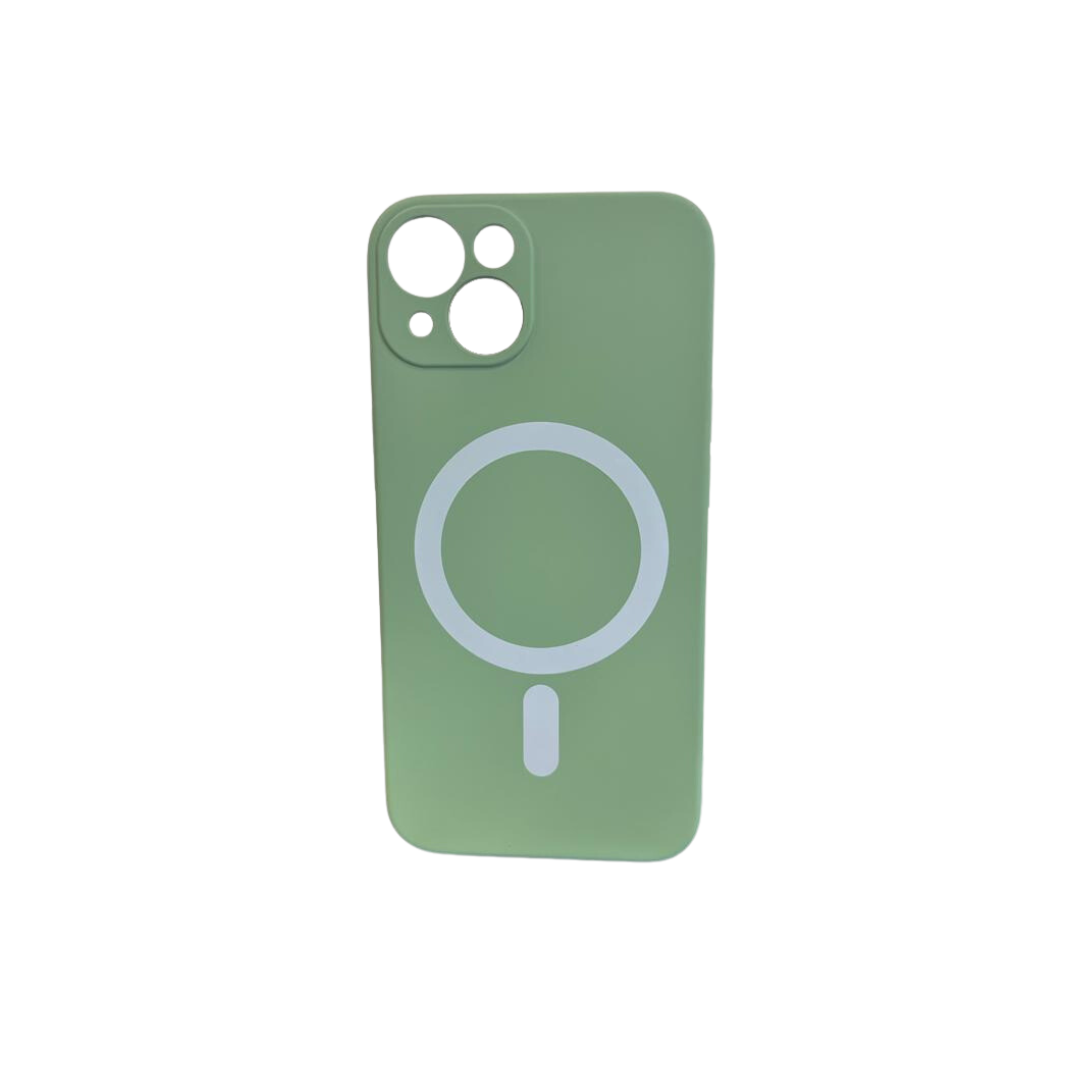 iPhone 11 hoesje - Backcover - Geschikt voor MagSafe - TPU - Lichtgroen afbeelding