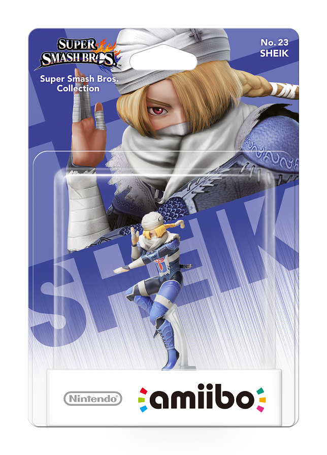 Nintendo Switch Zelda Amiibo Sheik NO. 23 (Super Smash Bros) afbeelding