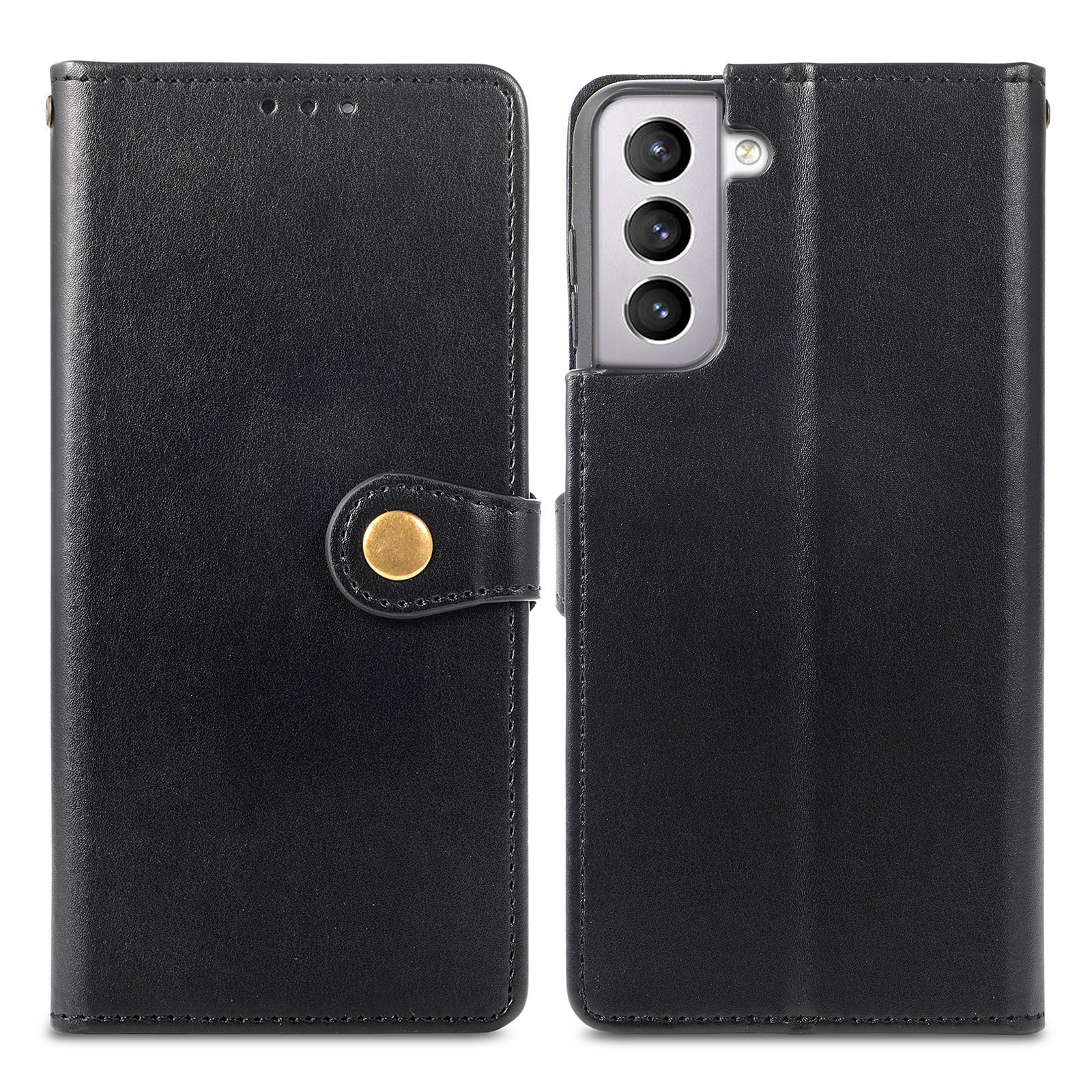 JVS Products iPhone XS hoesje - Bookcase - Pasjeshouder - Portemonnee - Kunstleer - Zwart