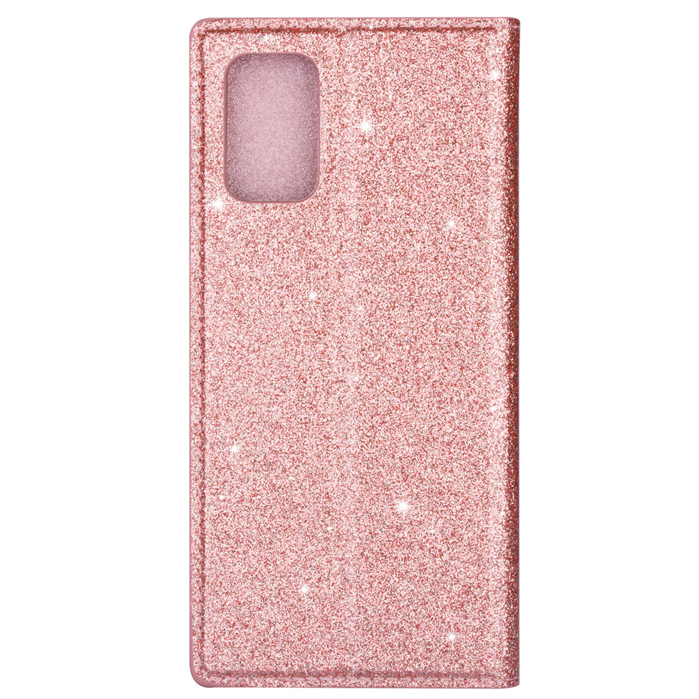 JVS Products iPhone 11 Pro hoesje - Bookcase - Pasjeshouder - Portemonnee - Glitter - TPU - Rose Goud