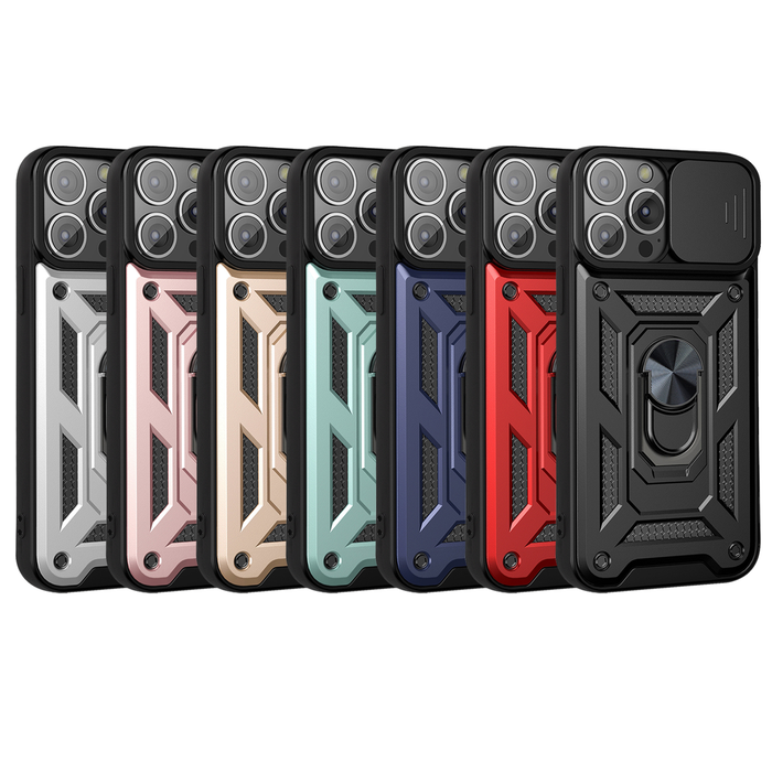 JVS Products Samsung Galaxy A42 hoesje - Backcover - Rugged Armor - Camerabescherming - Extra valbescherming - TPU - Groen