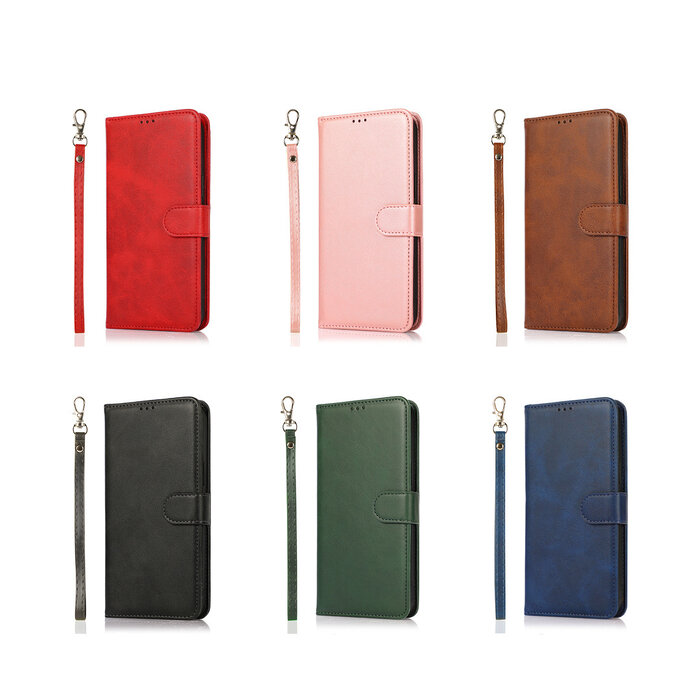 JVS Products Samsung Galaxy S20 hoesje - Bookcase - Koord - Pasjeshouder - Portemonnee - Kunstleer - Rood