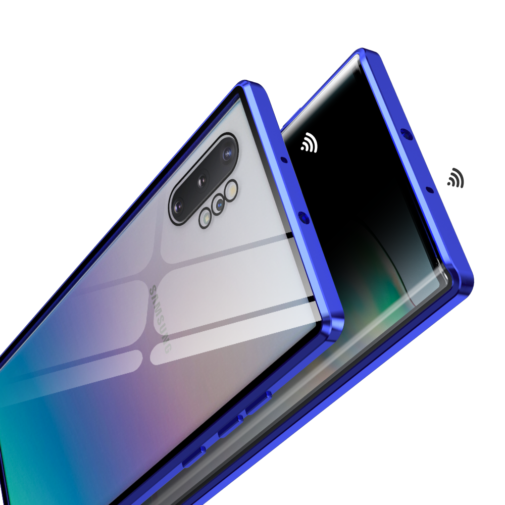 JVS Products iPhone 11 Pro hoesje - Full body - Shockproof - Gehard glas - Metaal - Blauw