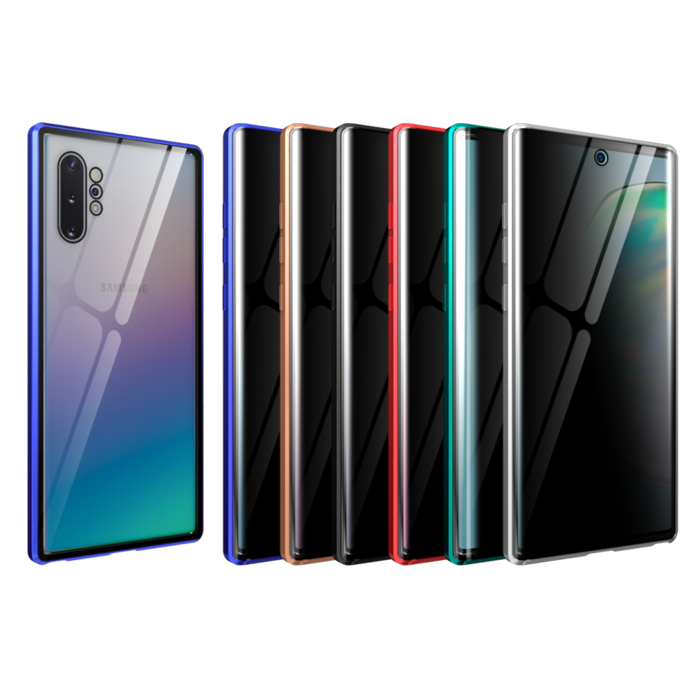 JVS Products iPhone 12 Pro Max hoesje - Full body - Shockproof - Gehard glas - Metaal - Blauw