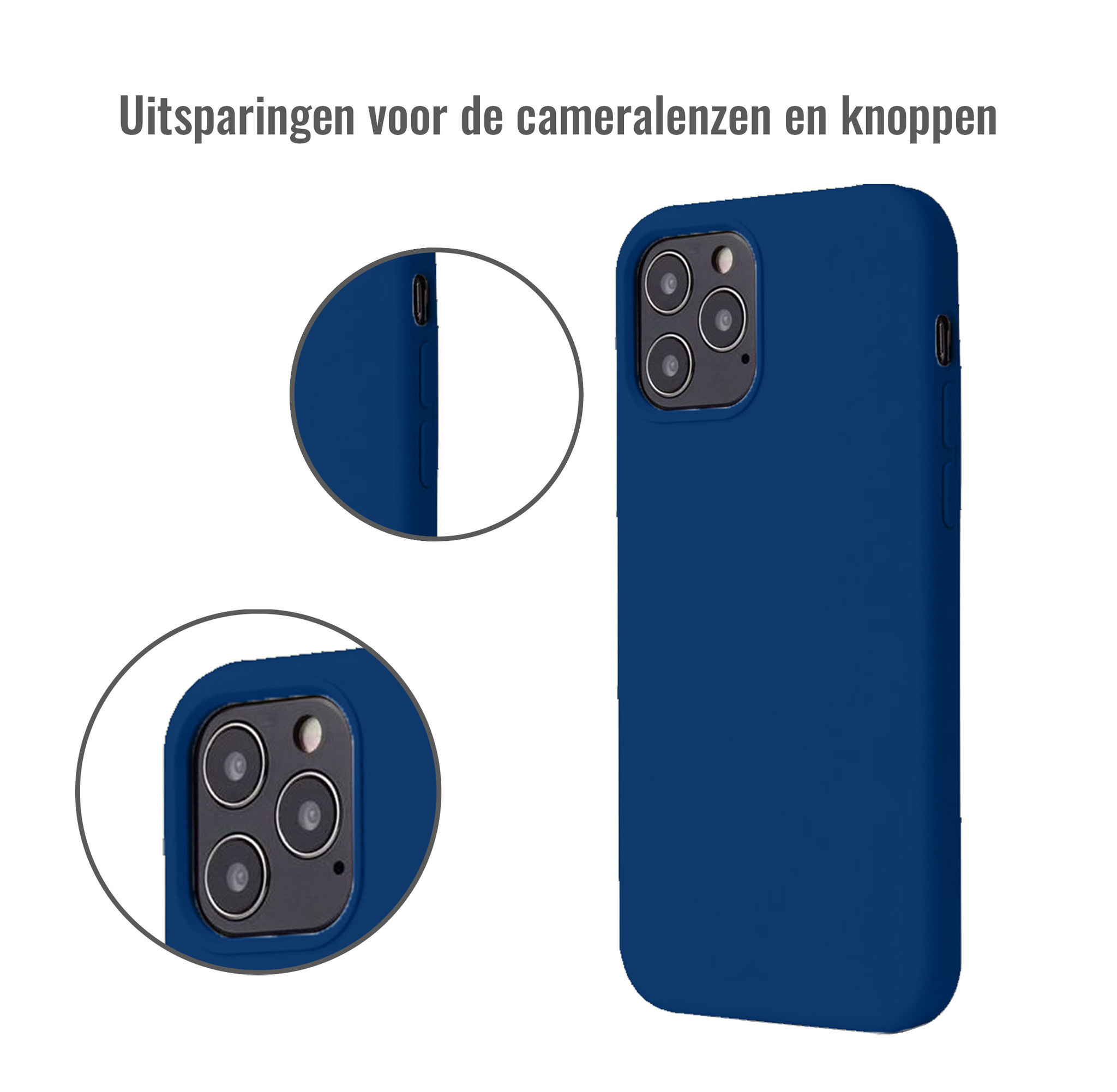 JVS Products iPhone SE 2022 hoesje - Backcover - TPU - Blauw
