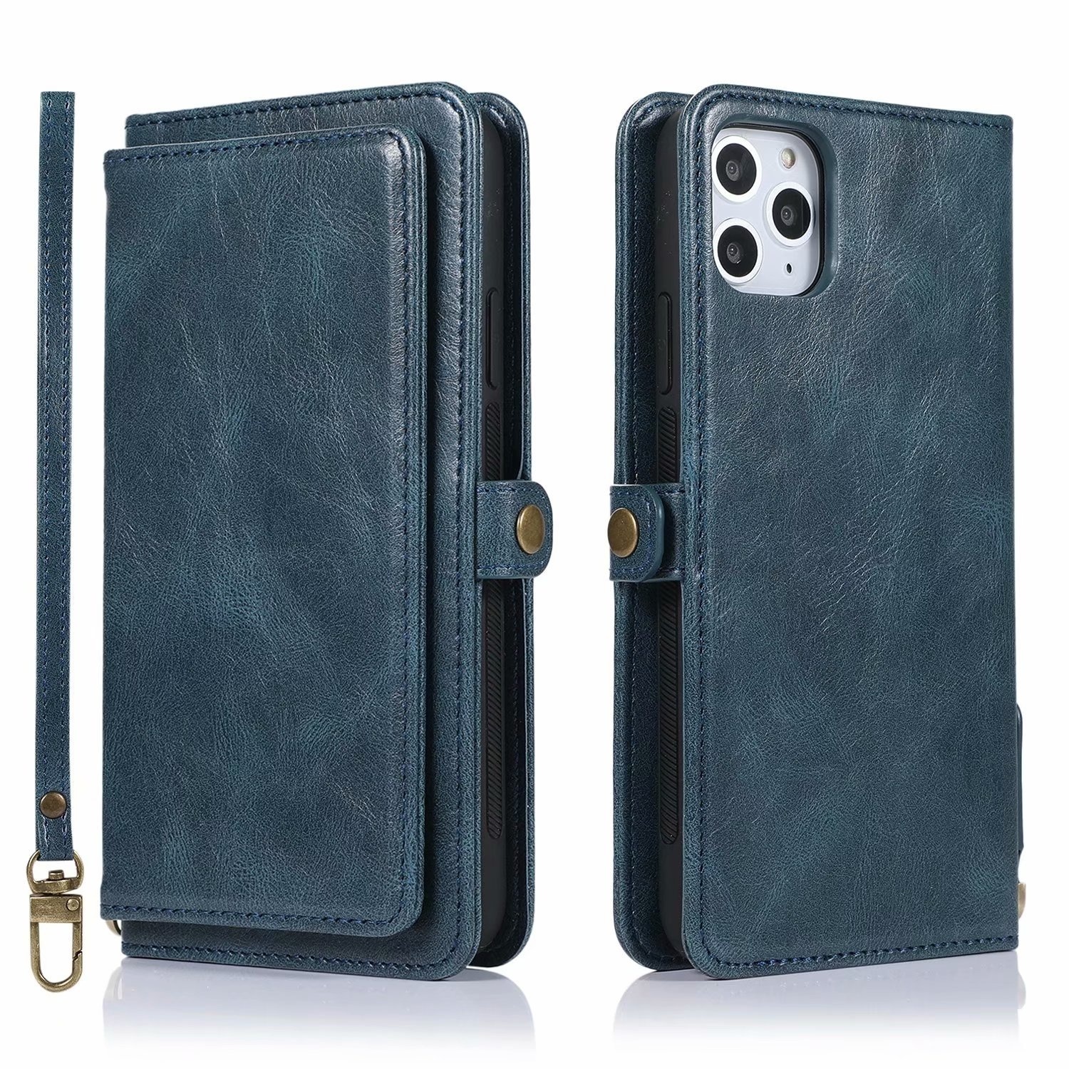 JVS Products Samsung Galaxy A71 hoesje - Bookcase - Afneembaar 2 in 1 - Backcover - Pasjeshouder - Portemonnee - Kunstleer - Blauw