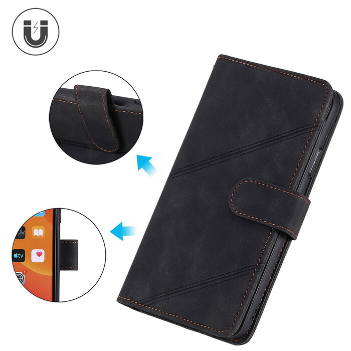 JVS Products iPhone XS Max hoesje - Bookcase - Koord - Pasjeshouder - Portemonnee - Kunstleer - Bruin