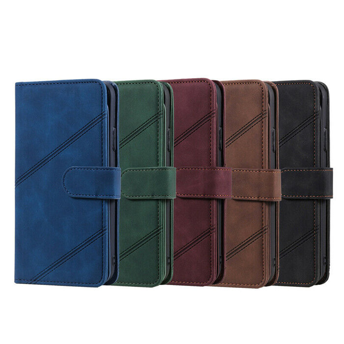 JVS Products iPhone XS Max hoesje - Bookcase - Koord - Pasjeshouder - Portemonnee - Kunstleer - Bruin