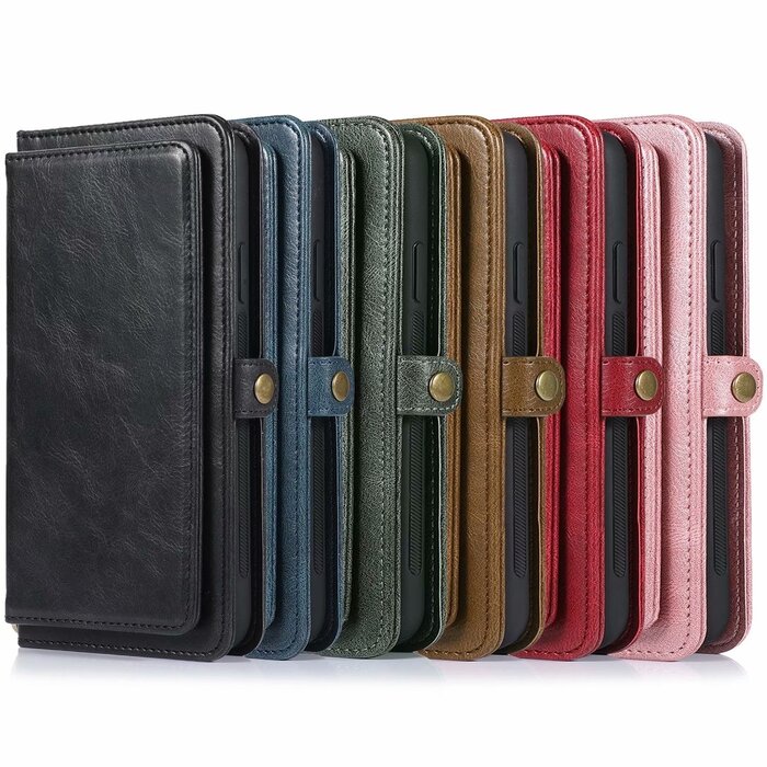 JVS Products iPhone 11 Pro hoesje - Bookcase - Afneembaar 2 in 1 - Backcover - Pasjeshouder - Portemonnee - Kunstleer - Groen