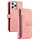 iPhone 14 hoesje - Bookcase - Koord - Pasjeshouder - Portemonnee - Kunstleer - Roze