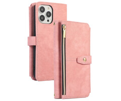 JVS Products Samsung Galaxy A51 hoesje - Bookcase - Koord - Pasjeshouder - Portemonnee - Kunstleer - Roze