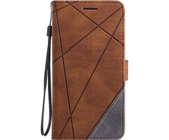 JVS Products Xiaomi Redmi Note 10 Pro hoesje - Bookcase - Pasjeshouder - Portemonnee - Patroon - Kunstleer - Bruin