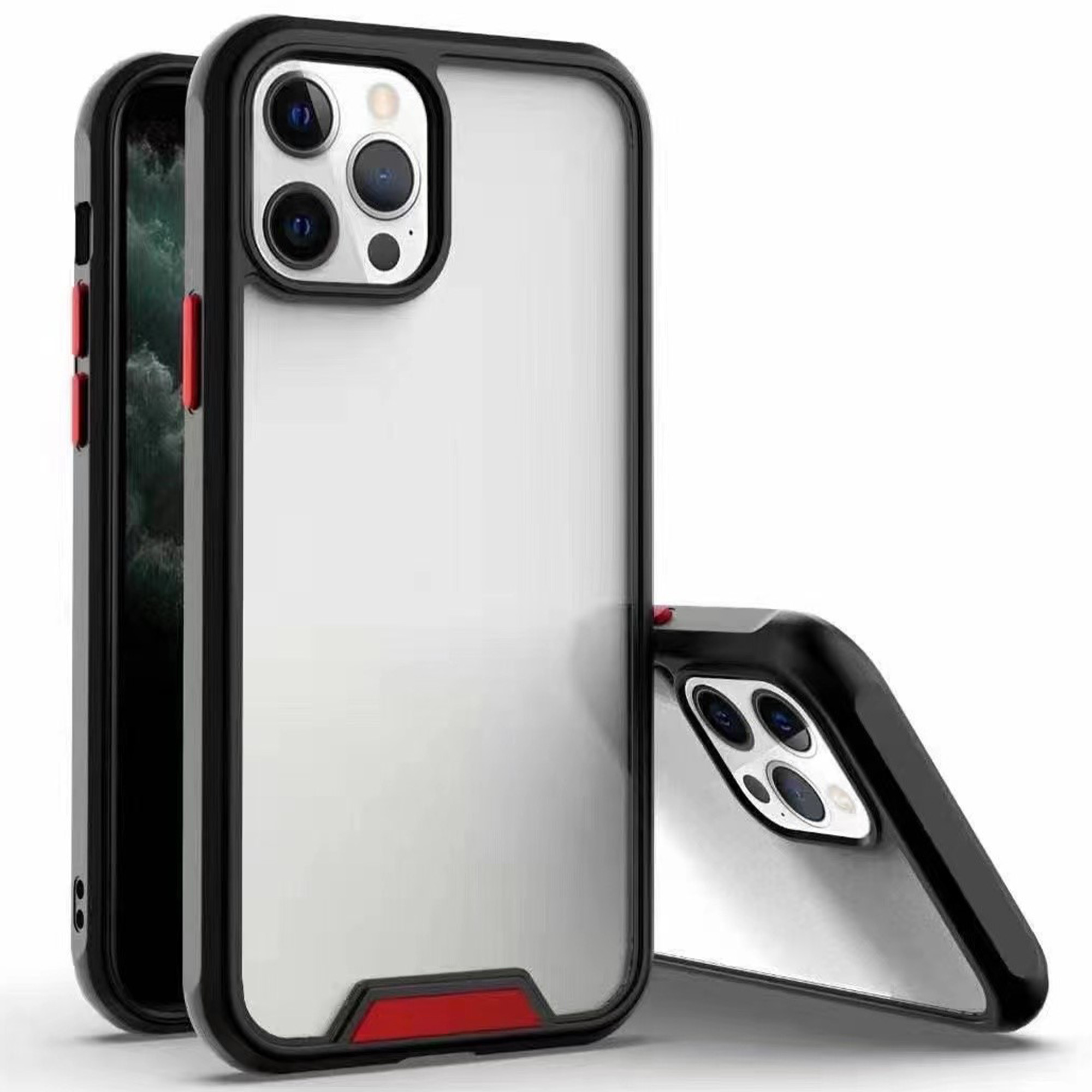 iPhone 13 Pro Max hoesje - Bumper hoesje - TPU - Zwart afbeelding