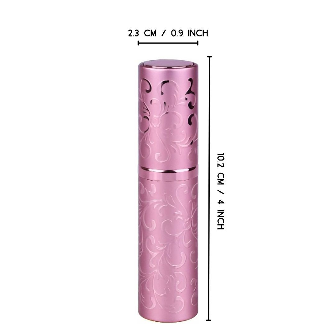 JVS Products Luxe Mini Parfum Flesje - Navulbaar - 10 ml - Reisflesje - Parfumverstuiver - Roze